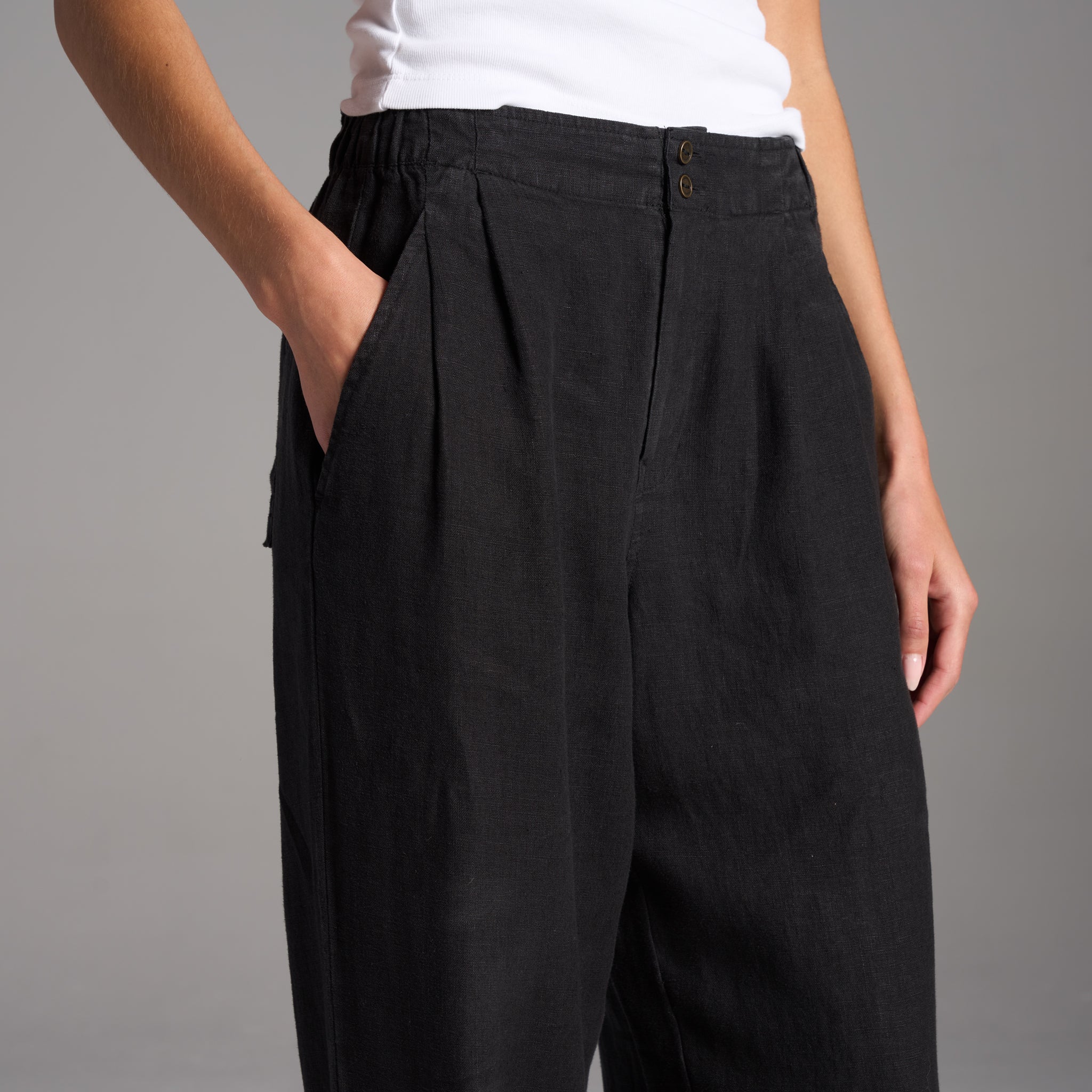 パンツ andmary Cameron salopette black ANDMARY】Cameron salopette