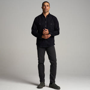 Mens 1955 Abilene Denim Shirt MWTP0007 Overdyed Black