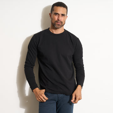 Mens 1955 Asher Standard Long Sleeve Tee MKTP0013 Black