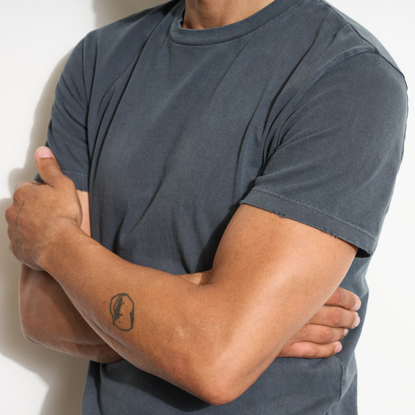 Mens 1955 Asher Standard Tee MKTP0012 Blue Dusk