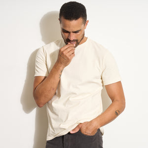 Mens 1955 Asher Standard Tee MKTP0012 Vintage White