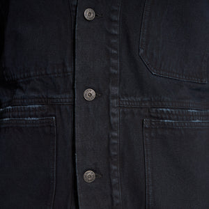 Mens 1955 Duncan Denim Chore Jacket MWOW0008 Overdyed Black