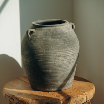 Vintage Chinese Water Pot with Two Ears