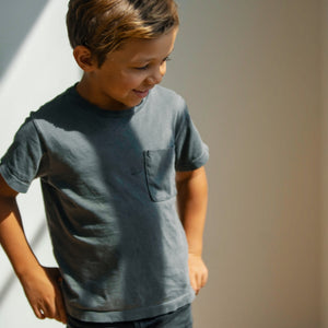 Kids Kids Asher Pocket Tee BKTP0001 Slate