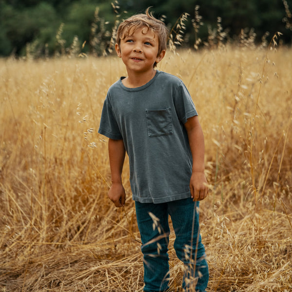 Kids Kids Asher Pocket Tee BKTP0001 Slate