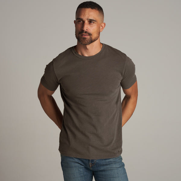 Mens Asher Standard Slub Tee MKTP0011 Hickory