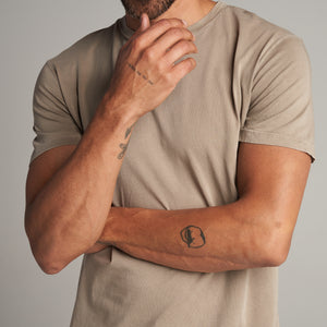 Mens Asher Standard Tee MKTP0002 Stone