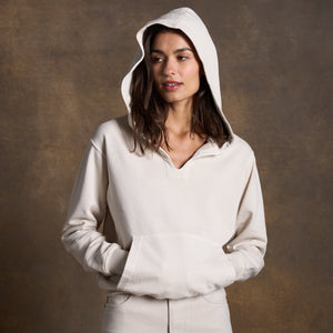 Womens Avery Classic Terry Hoodie WKLT0005 Oat