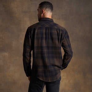 Mens Axel Flannel Shirt Jacket MWTP0012 Hickory Flannel