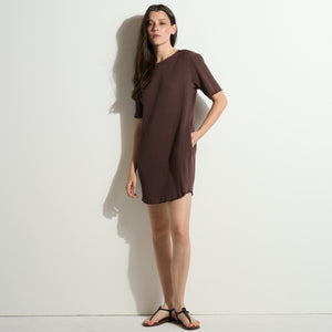 Womens Alison Rib T-Shirt Dress WKDR0011 Mountain Ridge