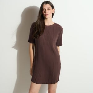 Womens Alison Rib T-Shirt Dress WKDR0011 Mountain Ridge