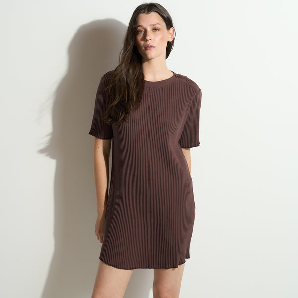 Womens Alison Rib T-Shirt Dress WKDR0011 Mountain Ridge
