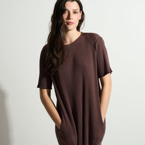 Womens Alison Rib T-Shirt Dress WKDR0011 Mountain Ridge