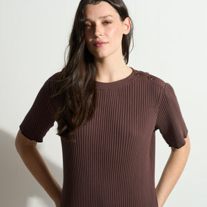 Womens Alison Rib T-Shirt Dress WKDR0011 Mountain Ridge