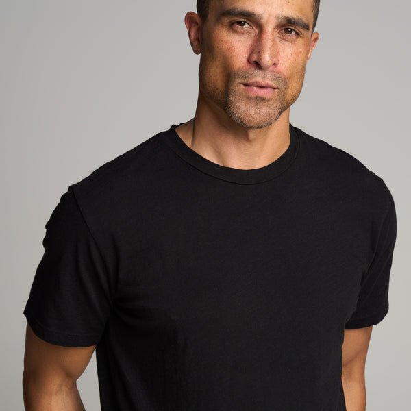 Mens Asher Standard Slub Tee MKTP0011 Black