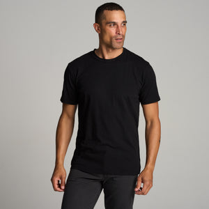 Mens Asher Standard Slub Tee MKTP0011 Black