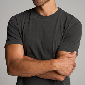 Mens Asher Standard Slub Tee MKTP0011 Faded Black