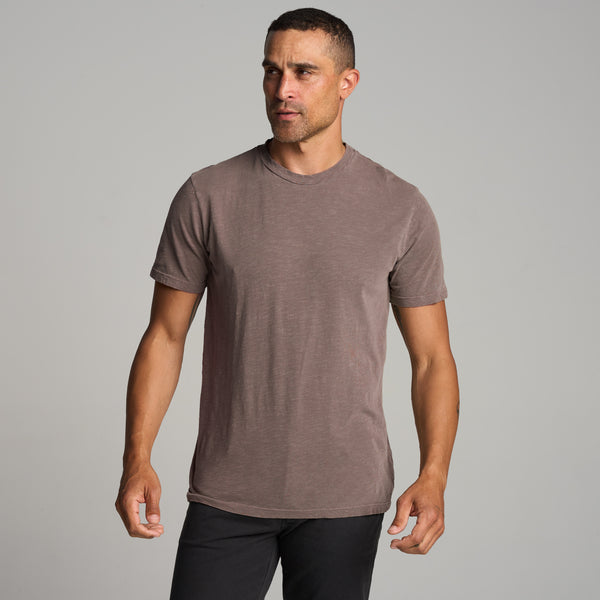 Mens Asher Standard Slub Tee MKTP0011 Red Rock