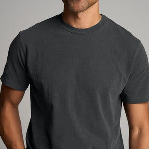 Mens Asher Standard Slub Tee MKTP0011 Blue Dusk