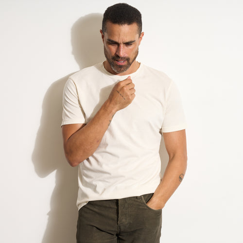 Mens Asher Standard Tee MKTP0002 Vintage White