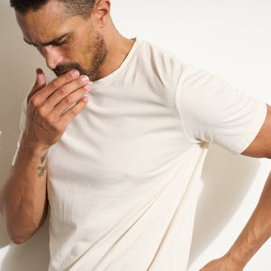 Mens Asher Standard Tee MKTP0002 Vintage White