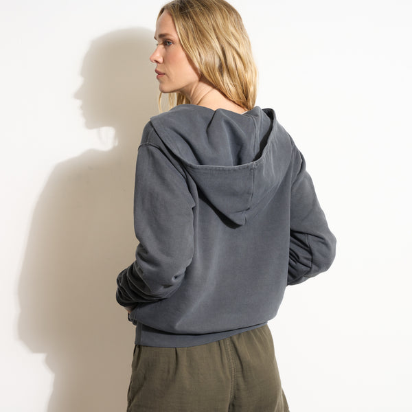 Womens Avery Classic Terry Hoodie WKLT0005 Blue Dusk