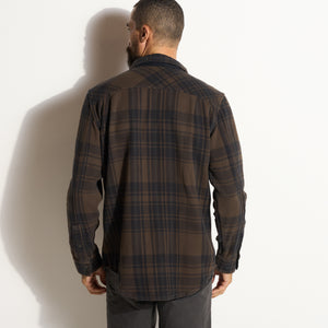 Mens Axel Flannel Shirt Jacket MWTP0012 Hickory Flannel