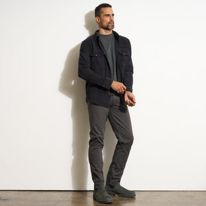 Mens Axel Flannel Shirt Jacket MWTP0012 Blackout Flannel