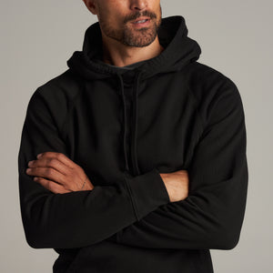 Mens Barton Terry Raglan Hoodie MKLT0002 Black