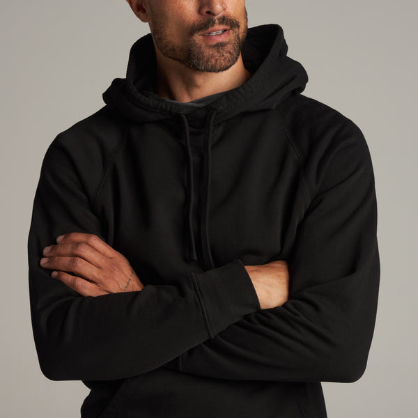 Mens Barton Terry Raglan Hoodie MKLT0002 Black