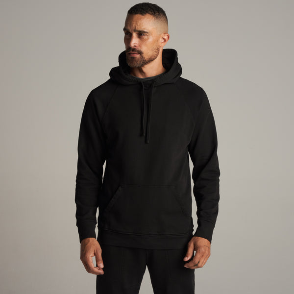Mens Barton Terry Raglan Hoodie MKLT0002 Black