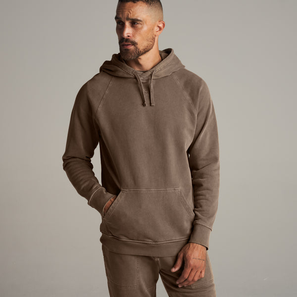 Mens Barton Terry Raglan Hoodie MKLT0002 Russet