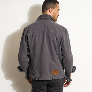 Mens Baron Trucker Jacket MWOW0009 Faded Black
