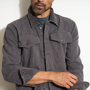Mens Baron Trucker Jacket MWOW0009 Faded Black