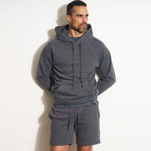 Mens Barton Terry Raglan Hoodie MKLT0002 Blue Dusk