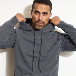 Mens Barton Terry Raglan Hoodie MKLT0002 Blue Dusk