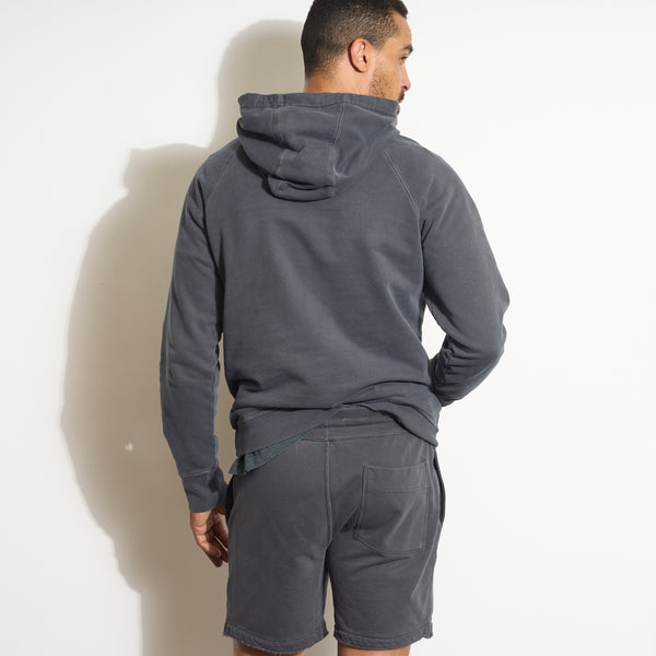 Mens Barton Terry Raglan Hoodie MKLT0002 Blue Dusk