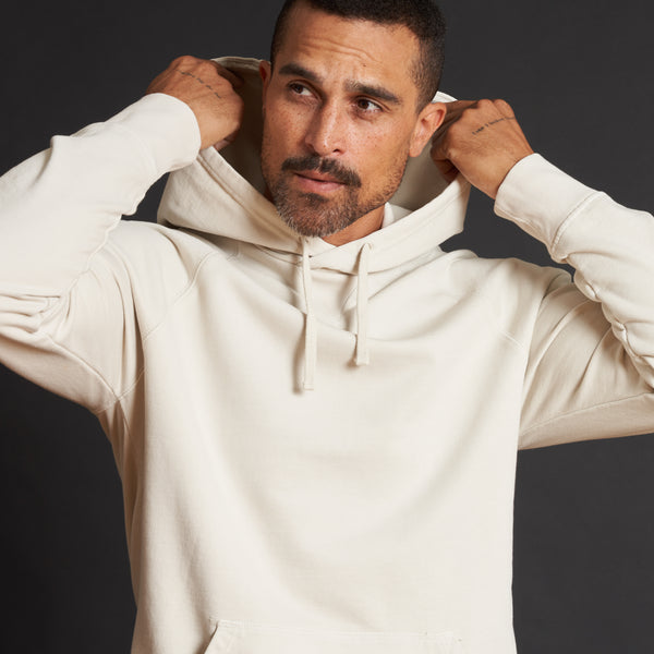Mens Barton Terry Raglan Hoodie MKLT0002 Bone