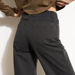 Womens Bernadette 5 Pocket Straight Leg Pant WWPT0010 Washed Black