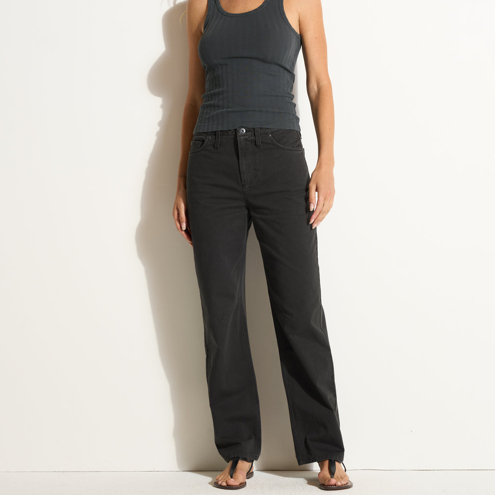 Womens Bernadette 5 Pocket Straight Leg Pant WWPT0010 Washed Black