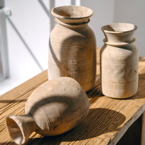 Home Bleached Reclaimed Wood Vase