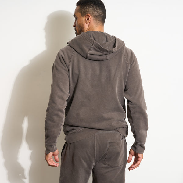 Mens Barton Terry Raglan Hoodie MKLT0002 Hickory