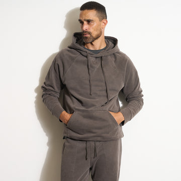 Mens Barton Terry Raglan Hoodie MKLT0002 Hickory