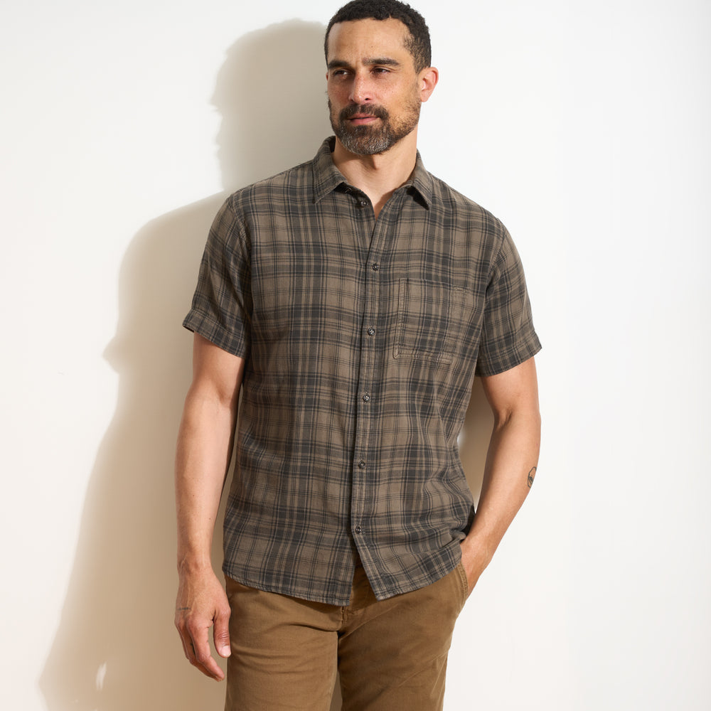 Mens Bray Short Sleeve Plaid Shirt