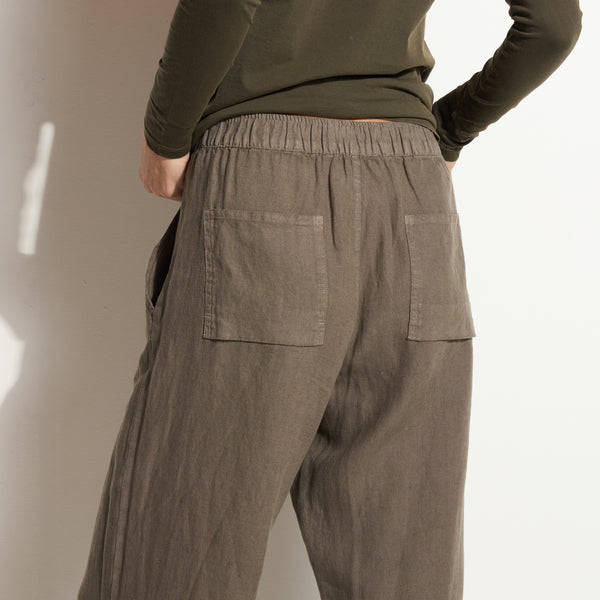 Womens Cameron Wide Leg Linen Pant WWPT0005 Sparrow