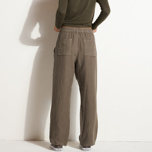 Womens Cameron Wide Leg Linen Pant WWPT0005 Sparrow