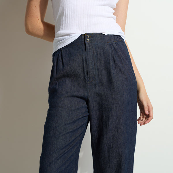Womens Cameron Japanese Fluid Denim Pant WWPT0005FD Raw Indigo