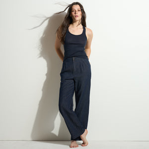 Womens Cameron Japanese Fluid Denim Pant WWPT0005FD Raw Indigo