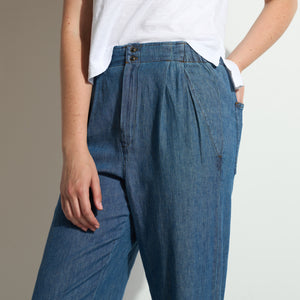 Womens Cameron Japanese Fluid Denim Pant WWPT0005FD Vintage Blue