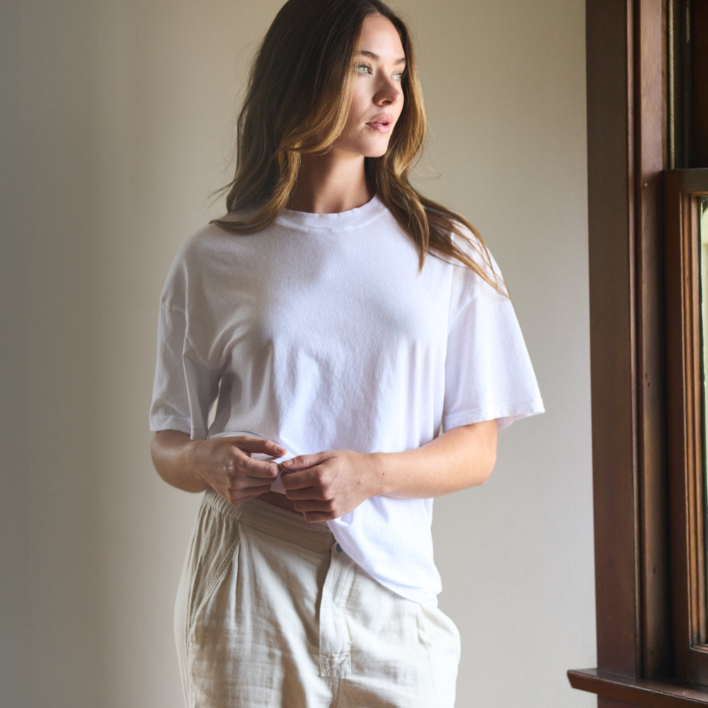 Claire Oversized Crewneck Tee